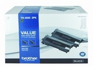 Brother Tn2025 Mono Laser Toner Cartridge Pack 2