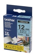 Brother Tze-531 Labelling Tape Black On Blue 12Mm X 8M