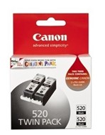 Canon Pgi520Bk Ink Cartridge Black Pack 2