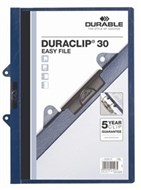 Durable Duraclip Files Portrait 30 Sheet Capacity A4 Dark Blue