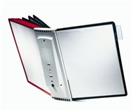 Durable Sherpa  Display System Wall Bracket And 10 Panels Black And Red