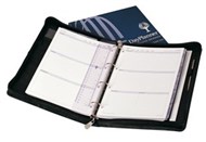 Debden Executive Ex3299 Dayplanner Leather Zip Closure A4 Black