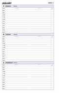 Debden Slimline Dayplanner Refill Sl4700 Week To View