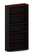 Ddk Accent Bookcase 4 Shelves 1800 X 900 X 300Mm RedgumBlack