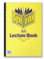 Spirax 907 Side Opening Lecture Pad A4 140 Page
