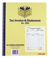 Spirax 500 Tax Invoice Statement Book Quarto