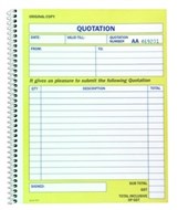 Spirax 502 Quotation Book Quarto