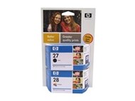 Hp Cc628Aa No 27 Black And No 28 Colour Ink Cartridge Combo Pack