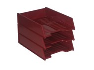 Italplast I 60Bur Multi Fit Document Tray Burgundy
