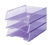 Italplast I 60Tpr Multi Fit Document Tray Tint Purple