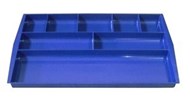 Italplast I 70Ab Drawer Tidy 8 Compartment Antique Blue