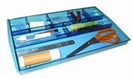 Italplast I 70Tbl Tinted Coloured Drawer Tidy Tint Blue