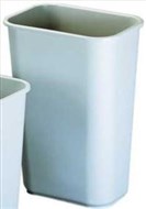 Jastek Plastic Waste Bin 39 Litre Rectangular Grey