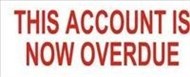 Deskmate PreInked Stamp This Account Is Now Overdue Red