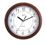 Jastek Round Clock 32Cm Walnut