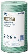 Tork Premium Specialist Cloth Colour Coded Heavy Duty Green Roll