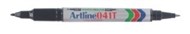 Artline 041T Bi Nib Permanent Marker Black