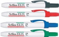 Artline 593 Clix Marker Whiteboard Retractable Chisel Assorted Wallet 4