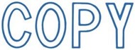 Xstamper 1006 Message Stamp Copy Blue
