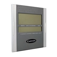 Carven Cldigital Clock Square All Black Silver Numbers