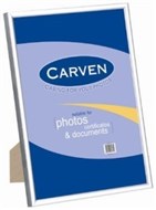 Carven Qfwdsilva4 Document Frame With Strut A4 Silver