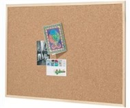 Quartet Economy Woodframe Cork Board 600 X 900Mm