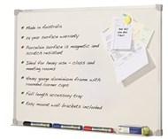 Penrite Porcelain Wall Mounted Whiteboard 1200 X 900Mm