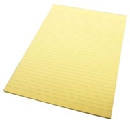 Quill Ruled Pad Bond 70Gsm 50 Leaf A4 Yellow