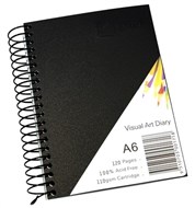 Quill Visual Art Diary A6 White Paper 60 Leaf