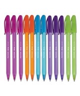 Papermate Inkjoy 100 Ballpoint Pen 10Mm Assorted Colours Box 12