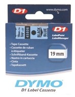 Dymo D1 Labelling Tape Black On Blue 19Mm X 7M