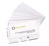 Rolodex Business Card Tray Refill Sleeves Transparent Pack 40