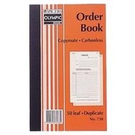 Olympic 738 Order Book Carbonless Duplicate 200X125 50 Leaf