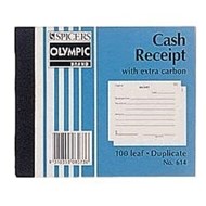 Olympic 614 Cash Receipt Book Carbon Duplicate 100 X 125Mm 100 Leaf