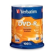 Verbatim Dvd-R 4.7Gb 16X Spindle Pack 100