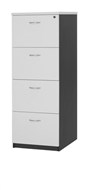 Ys Design Oxley Fc4Wi Filing Cabinet 4 Drawer 476W X 550D X 1324Hmm White Ironstone