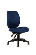 Ys Design Sarah Task Chair High Back No Arms Blue
