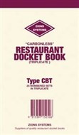Zions Restaurant Docket Book Carbonless Triplicate 170 X 100Mm 25 Sets Pack 5