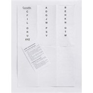 Crystalfile Inserts A-Z White Pack 50