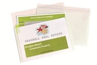 Marbig Ez Access 2-Section Wallet Clear Wth White