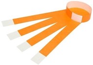 Rexel Tyvek Wristbands With Serial Number Fluoro Orange Pack 100