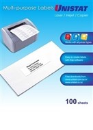 Unistat 38965 Multipurpose Label 65Up 38.1X21.2Mm Pack 100