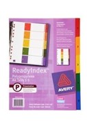Avery 920145 L7411-5 Readyindex Dividers Pp Multicolour 1-5 Tabs