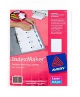 Avery 93011 L7452-5 Indexmaker A4 With Easy Apply Labels 5 Tabs