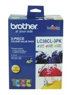 Brother Lc-38Cl3Pk Inkjet Cartridge Colour Pack 3