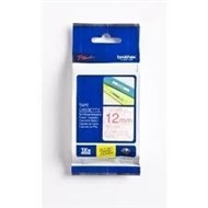 Brother Tze-132 Tape12Mm Red On Clear Laminated