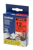 Brother Tze-431 Labelling Tape Black On Red 12Mm X 8M