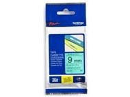 Brother Tze-721 Tape 9Mm Black On Green Laminated