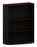 Ddk Accent Bookcase 2 Shelves 1200 X 900 X 300Mm Redgum/Black