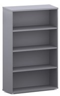 Ddk Accent Bookcase 3 Shelves 1500 X 900 X 300Mm Grey/Grey